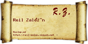 Reil Zalán névjegykártya